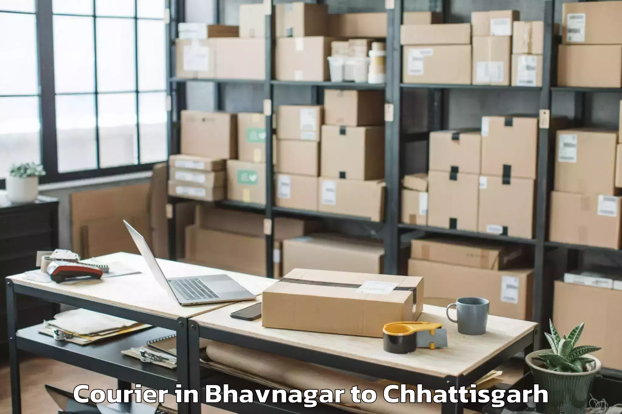 Hassle-Free Bhavnagar to Malkharoda Courier